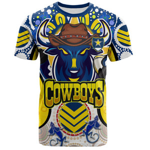 Logotipo personalizado con impresión de North Queensland Cowboys Camisas para hombre Fabricantes de ropa Tema Canción Camisetas para mujer Camisas de talla grande - Product Image 2