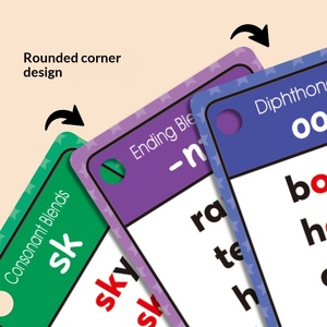 แฟลชการ์ดคำศัพท์ความถี่สูง, ของเล่นสอนการอ่านสำหรับเด็กอนุบาล, แฟลชการ์ดเสริมสร้างคำศัพท์สำหรับเด็กออทิสติก - Product Image 4