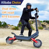EU-US-Lager Geländegängiger Großer Zweirad-Elektroroller mit Federung, Doppelmotor, 11 Zoll, herausnehmbarer Akku, E-Scooter