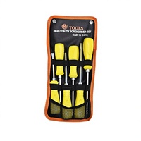 Set Obeng Magnetik Multifungsi Industri dengan Bit Torx, Lapisan Krom, Gagang Plastik untuk Perawatan Lini Produksi