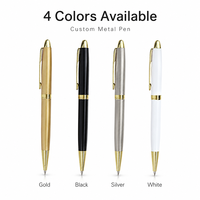 Stylo bille métallique personnalisé avec logo imprimé, stylo d'affaires exécutif avec boîte cadeau pour événements d'entreprise, cadeau client