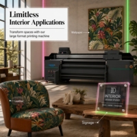 Máquina de Impresión UV Híbrida de Formato Grande de 1.9m para Cuero, Cartón KT, Papel Tapiz, Lona, Película Suave y Producción de Señales Comerciales