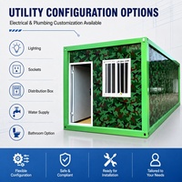 Maison mobile modulaire préfabriquée en conteneur de 20 pieds, minimaliste, moderne, élégante, portable, résistante aux tremblements de terre