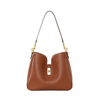 Sac à main hobo en cuir véritable pour femme, sac à poignée supérieure souple, sac à bandoulière minimaliste, mode quotidienne, personnalisable