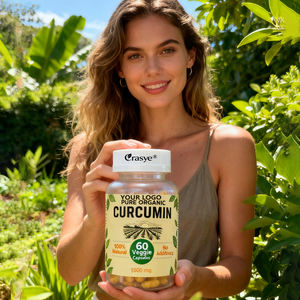 Diskon besar-besaran EU AS suplemen Kurkumin kunyit murni 1000mg dengan 95% kapsul curcuminoid & Vitamin C & Black Pepper Vegan Kurkumin - Product Image 1