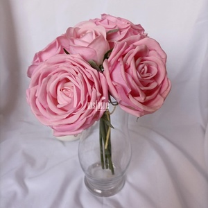 Rose Soft Premium schiuma rivestita in lattice eleganti fiori artificiali rosso reale vero tocco rosa fiore - Product Image 2