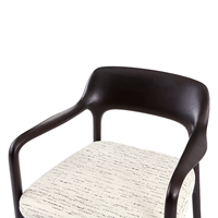 Fauteuil moderne en bois massif avec siège rembourré en velours pour table à manger, mobilier d'intérieur pour hôtel et appartement