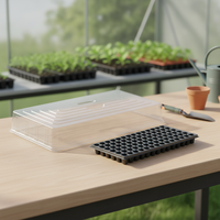 Boîte à semis réutilisable en PS robuste avec couvercle de ventilation réglable