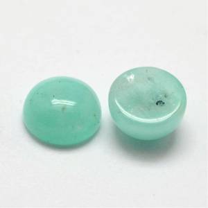 Cabochons d'amazonite précieuse de qualité supérieure 100% Amazonite naturelle ronde dos plat pierres précieuses en vrac pour la fabrication de bijoux utilisation OEM en vrac - Product Image 1