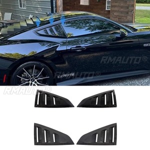 For Ford Mustang 2024 Car Rear Triangle <b>Window</b> Shark Cheek Trim Body Kit Rear Side <b>Vent</b> <b>Window</b> Trim Cover Modification Part - Product Image 2