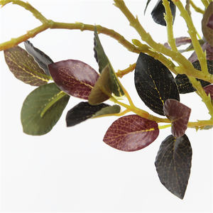 Venta al por mayor de plantas artificiales, árbol, hojas de <span class=keywords><strong>Olmo</strong></span>, simulación de vegetación, hojas decorativas, arreglo floral - Product Image 6