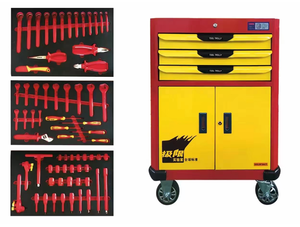 Set di 201 Pezzi Rossi di Alta Qualità 45 #   Utensili in Acciaio al Carbonio per Riparazione e Manutenzione <span class=keywords><strong>Auto</strong></span>, per Veicoli AC SAIC AUDI Q6, Universali con Garanzia di 24 Mesi - Product Image 6