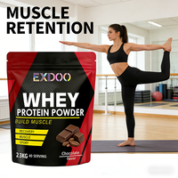 Vente Flash : Poudre de Protéine de Lactosérum Dorée Double Richesse Chocolat, Gainer de Masse Musculaire, Complément Sportif pour Adultes 50g+