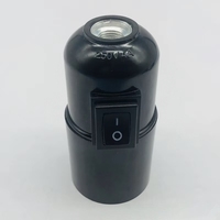 Douille de lampe E27 en bakélite avec interrupteur marche/arrêt 250V 4A pour luminaires