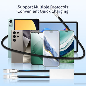 สายชาร์จ USB-C ซิลิโคนแบบ2-in-1สำหรับ <span class=keywords><strong>iPhone</strong></span> 16/15/14/<span class=keywords><strong>13</strong></span>/12/11/8/7 Pd 100W/27W iOS และการใช้ในรถยนต์ - Product Image 1