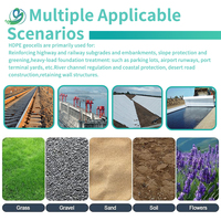 Géocell en HDPE ASTM de haute qualité pour la protection des pentes, murs de soutènement extérieurs, matériau léger, flexible, écologique et durable
