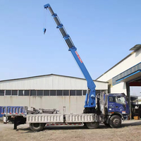 Prix d'usine chinois 1 tonne Nouvelle grue articulée montée sur camion avec moteur, pompe et boîte de vitesses