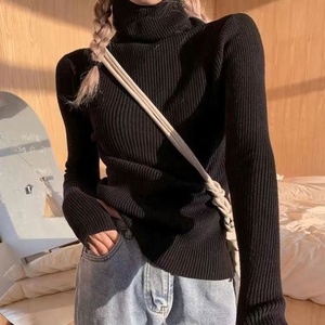 <span class=keywords><strong>Pull</strong></span> tricoté à col montant pour <span class=keywords><strong>femme</strong></span>, manches longues, coupe ajustée, collection hiver 2026 – Qualité supérieure, vente en gros - Product Image 4
