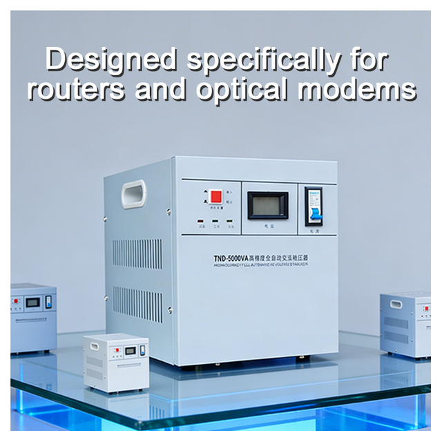 5kVA Network Specific 220V Stabilizer Voltage Compatible with Routers and Optical Modems Protects Against Voltage Fluctuations