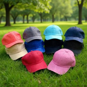 Gorra de Béisbol de Algodón Lavado de Color Sólido, Ajustable de 58-60 cm, Unisex, para Uso en Exteriores - Product Image 3