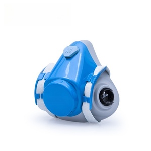 HaiGu <span class=keywords><strong>Half</strong></span>-<span class=keywords><strong>Mask</strong></span> Filtragem Máscara Gás Respirador para Combate a Incêndios Pintura Indústria Química de Alta Qualidade Silicone - Product Image 4