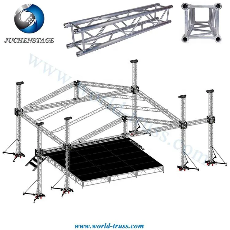 Speaker Truss, Used Aluminum Fashion Show Stage Equipment Runway Lighting Truss System with Roof