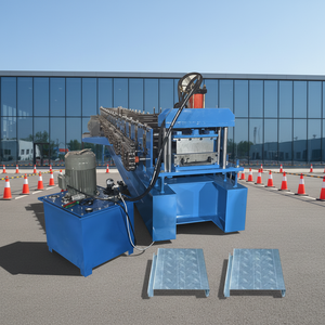 Scaffolding <b>Walk</b> No Pouring Decking Roll Forming <b>Machine</b> High Productivity Semi-Automatic for <b>Walk</b> Board Production - Product Image 1