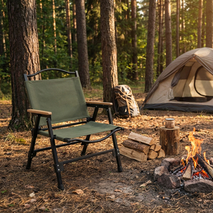 Chaise de plage pliable robuste et portable, chaise de <span class=keywords><strong>camping</strong></span> à dossier haut, tissu Oxford épaissi, chaise de pêche et de pique-nique d'extérieur - Product Image 4