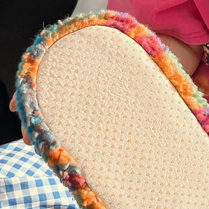 Pantuflas de interior para <span class=keywords><strong>mujer</strong></span> con suela antideslizante silenciosa, de felpa, tejido tipo nube, <span class=keywords><strong>cerradas</strong></span>, con plataforma. - Product Image 6