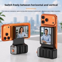 Nouvelle poignée magnétique 2026 pour téléphone portable avec fonction de mise en miroir d'écran, contrôle à distance, vue du viseur de la caméra arrière et accessoires HD