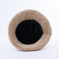 Chapeau de pêcheur épais et chaud de couleur unie personnalisé Chapeau seau d'hiver avec logo brodé
