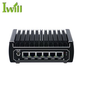 Pfsense router N13 barebone i3 7100U sin ventilador AES-NI micro <span class=keywords><strong>firewall</strong></span> aparato con 6 Intel gigabit lan - Product Image 1