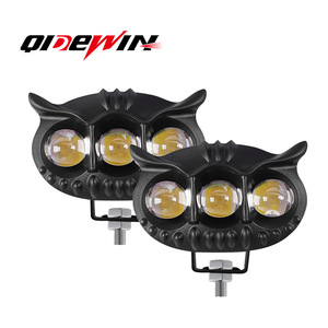 3-Eye <b>Spotlights</b> 60W Dual White Yellow Light Aluminum Alloy Condensing Lens For Motorcycle Electric Vehicle Retrofit Upgrade - Product Image 3