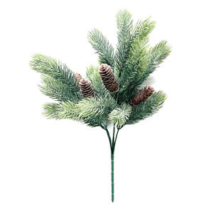 Guirlande de branches de sapin artificielles, plantes vertes, aiguilles de pin, verdure, décoration de sapin, arbre de Noël - Product Image 2