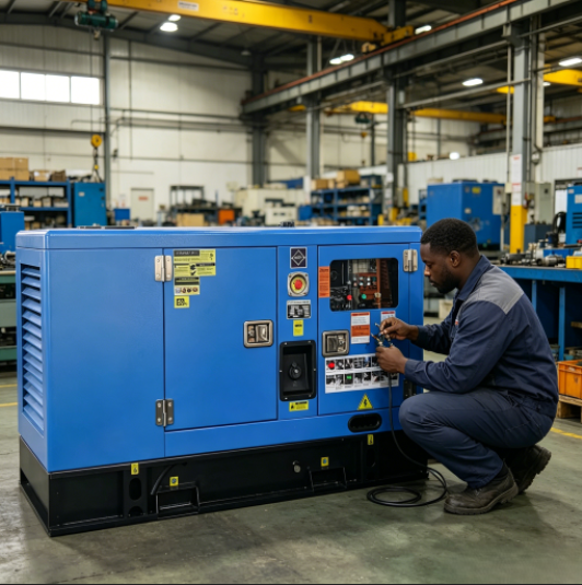 Powered by Original Perkins Engine Super Silent Type Diesel Generator 50kva with ATS Industrial Genset Power Plant