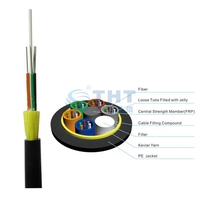 Cable de Red FTTH ADSS de 48 Núcleos, Autoportante para Exteriores, Anti-Roedores, 4, 6, 8, 12, 16, 24, 48, 96, 144 Núcleos, SM Monomodo G652D, FTTX