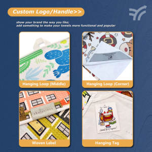 Serviettes de cuisine en tissu imprimé numérique, idéales pour les cadeaux et les articles promotionnels avec un attrait confortable - Product Image 5