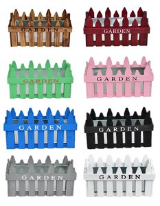 Jardinières décoratives rustiques en bois faites à la main pour la maison et le jardin, plateaux à herbes et pots de fleurs - Product Image 1