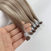 Extensions de cheveux vierges fines et invisibles Genius Weft, qualité usine, cuticules alignées, ombrées, vente en gros