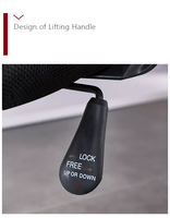 Chaise pivotante ergonomique à dossier haut pour salle de conférence, pour bureau, pivotante, en maille, nouvelle collection 2020