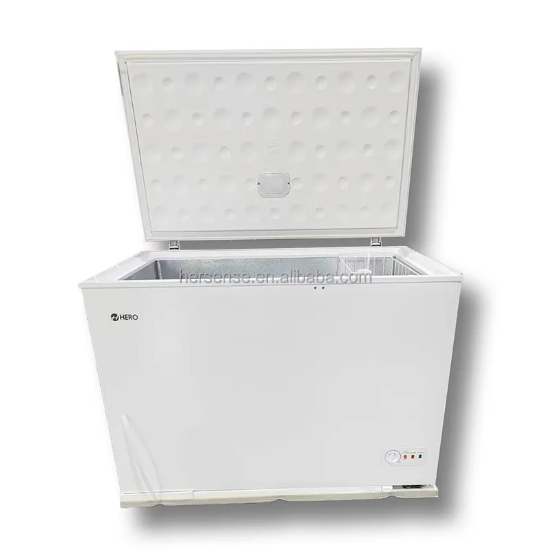 Haier Brand Home Appliance 400L Freezer Refrigerador Branco Peito De Gelo 5 Estrelas Preço Barato 220V Em Stock Com Plug Smart