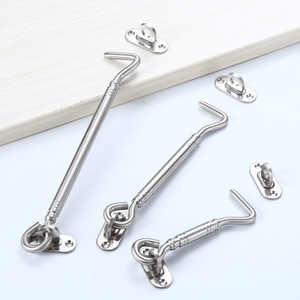 Gancho para ventana de acero inoxidable, diseño tradicional, instalación con tornillos, duradero, para accesorios de ferretería para ventanas - Product Image 2