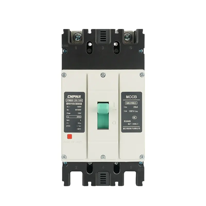 1000V 63A 80A 100A 125A DC đúc trường hợp Circuit Breaker Cao chất lượng DC MCCB ngắt mạch trường hợp
