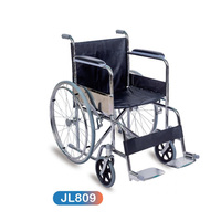 JIANLIAN – fauteuil roulant pliable portable en acier économique, fauteuil roulant manuel 809 pour adultes