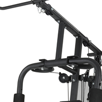 Appareil de musculation multifonctionnel individuel pour intérieur, équipement de fitness à domicile, pile de poids de 45 kg, design compact en métal