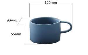 Taza de <span class=keywords><strong>café</strong></span> de cerámica mate de Macaron, conjunto de <span class=keywords><strong>café</strong></span> con marco para el desayuno <span class=keywords><strong>continental</strong></span>, taza de té de leche con archa - Product Image 6