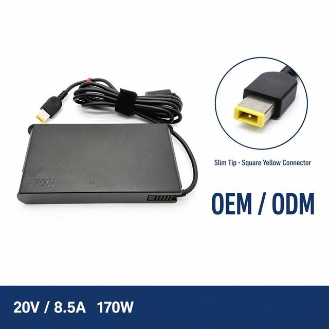 Wholesale 170W 20V 8.5A Slim Tip Power Charger ADL170SLC3A for Lenovo ThinkPad Workstation Legion Gaming Laptop