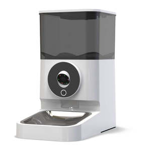 Comedouro Automático Inteligente para Animais de Estimação com Câmera de Alta Definição, Tigelas Portáteis de Aço Inoxidável para Cães e Gatos, Capacidade de 4L, Voltagem Universal - Product Image 1