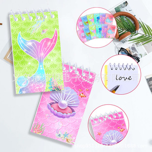 Carnet de notes à grille Mermaid Planner 10x6 avec couverture en PU, agenda hebdomadaire, cadeau d'anniversaire - Product Image 3