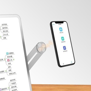 Laptop Extended Phone Stand Aluminum Alloy Magnetic Dual-Screen Portable Foldable Side Monitor Mount for Computer and Mobile - Product Image 2